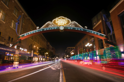 Gaslight District sign